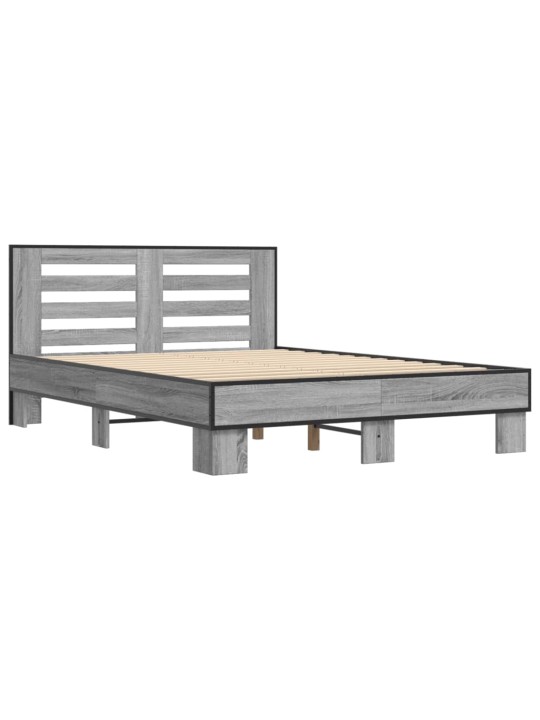 VOODIRAAM, HALL SONOMA TAMM, 135 X 190 CM, TEHISPUIT JA METALL