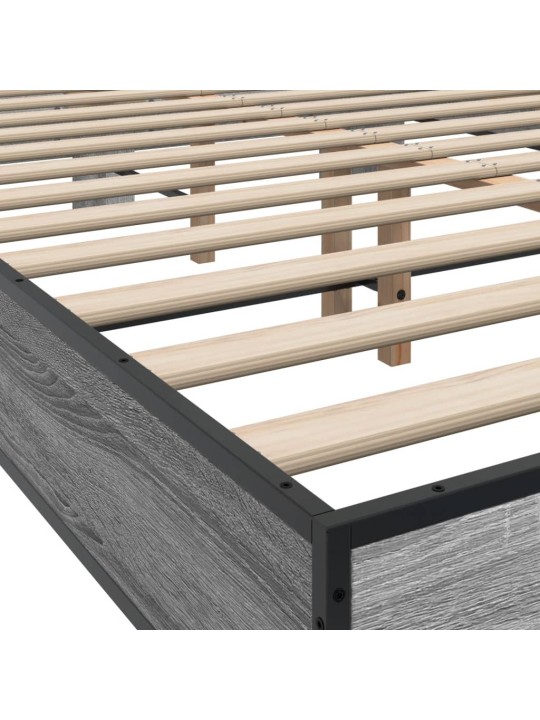 VOODIRAAM, HALL SONOMA TAMM, 135 X 190 CM, TEHISPUIT JA METALL