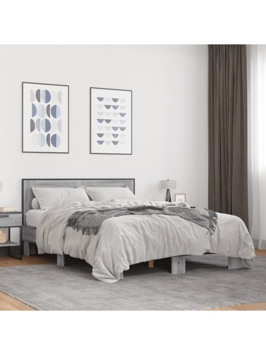 VOODIRAAM, HALL SONOMA TAMM, 135 X 190 CM, TEHISPUIT JA METALL