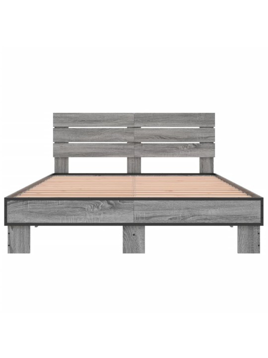 VOODIRAAM, HALL SONOMA TAMM, 135 X 190 CM, TEHISPUIT JA METALL
