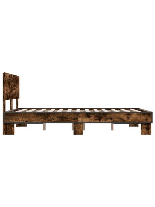 VOODIRAAM, SUITSUTATUD TAMM, 135 X 190 CM, TEHISPUIT JA METALL
