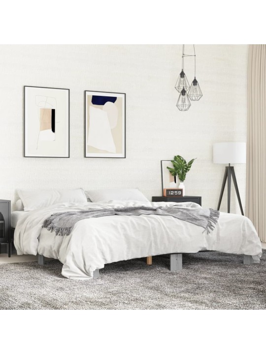 VOODIRAAM, HALL SONOMA TAMM, 160 X 200 CM, TEHISPUIT JA METALL