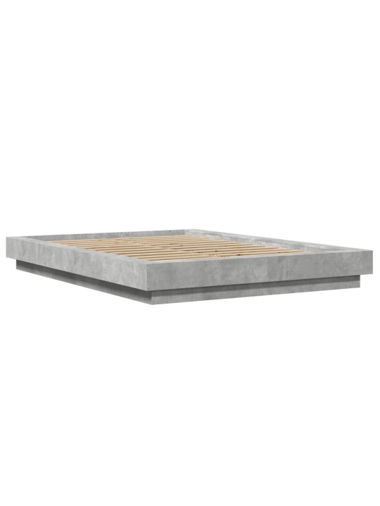 VOODIRAAM LED-TULEDEGA, BETOONHALL, 140X190 CM, TEHISPUIT