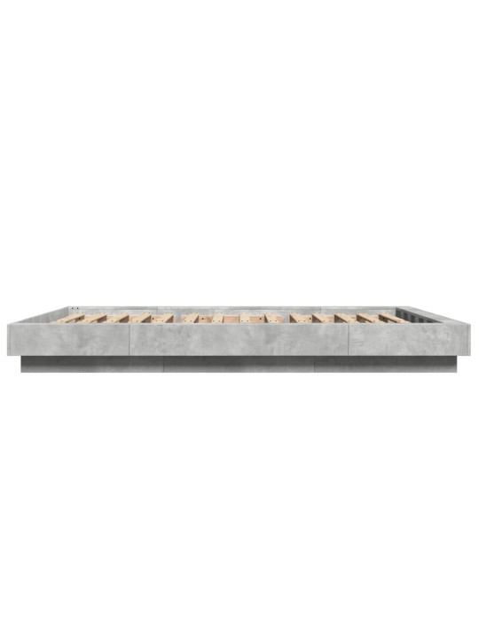 VOODIRAAM LED-TULEDEGA, BETOONHALL, 140X190 CM, TEHISPUIT