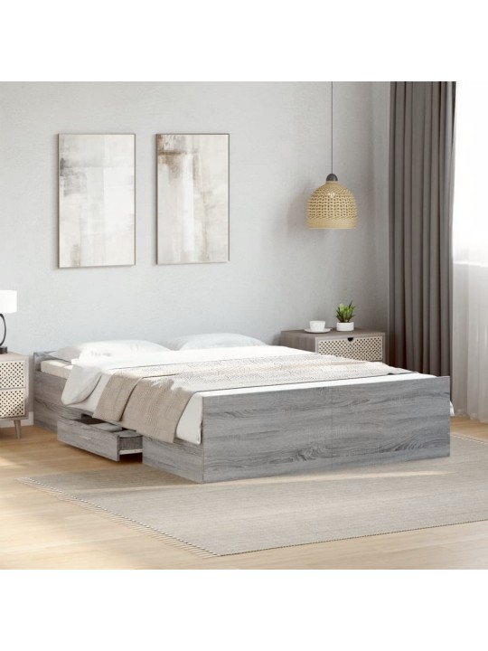 VOODIRAAM SAHTLITEGA, HALL SONOMA TAMM, 135 X 190 CM, TEHISPUIT