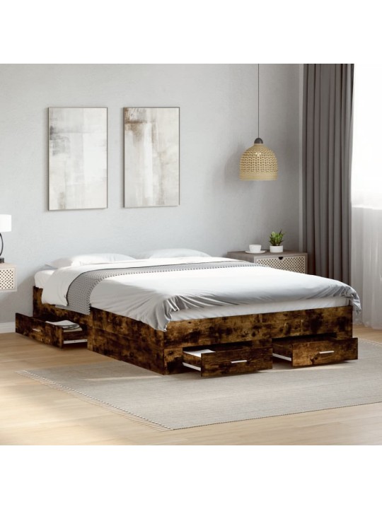 VOODIRAAM SAHTLITEGA, SUITSUTATUD TAMM, 140X190 CM, TEHISPUIT