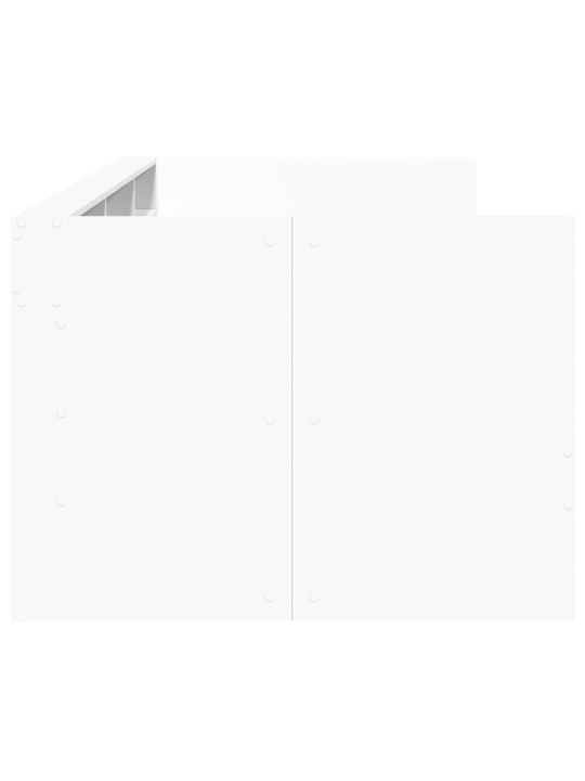 SAHTLITEGA PÄEVAVOODI, ILMA MADRATSITA, VALGE, 100 X 200 CM