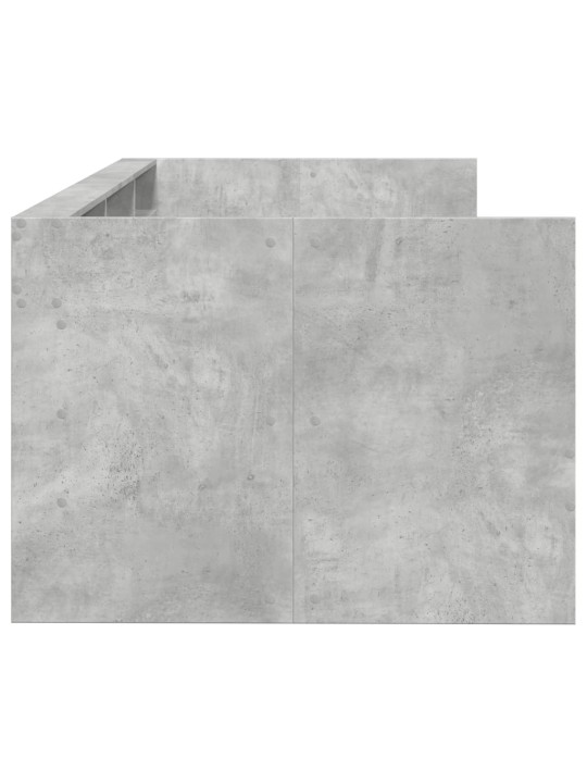 SAHTLITEGA PÄEVAVOODI, ILMA MADRATSITA, BETOONHALL, 100X200 CM