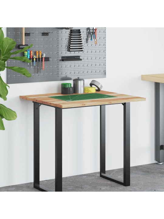 Kirjutuslaua plaat, 80x60x2 cm, õliviimistlusega akaatsiapuit