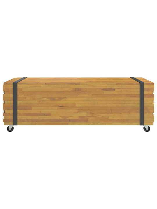 DIIVANILAUD 110X45X35 CM TÄISPUIDUST TIIKPUU
