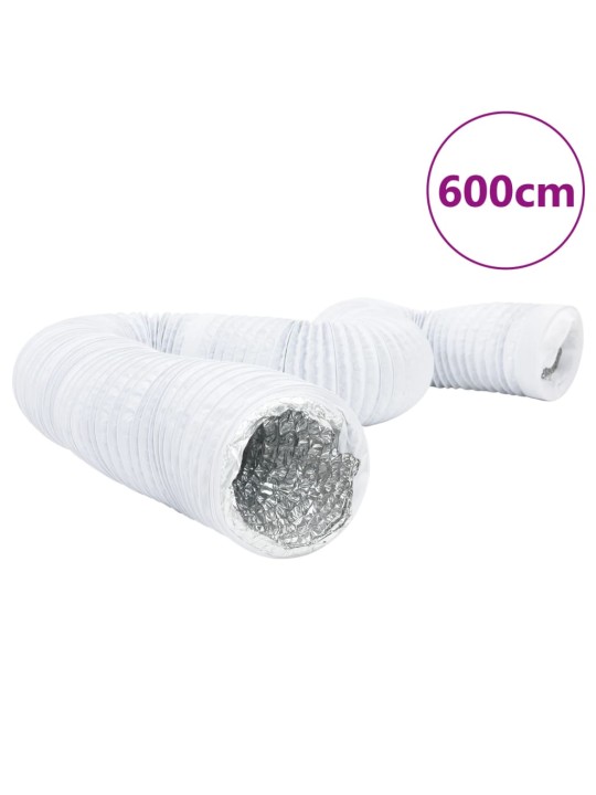 Ventilatsioonitoru, alumiinium ja pvc, 6 m ø10 cm