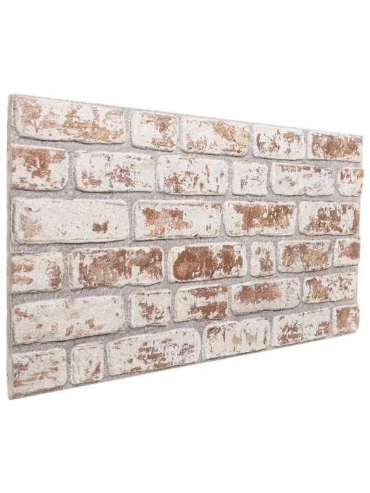 3D SEINAPANEELID 10 TK, PUNANE JA VALGE, 100 X 50 CM, EPS