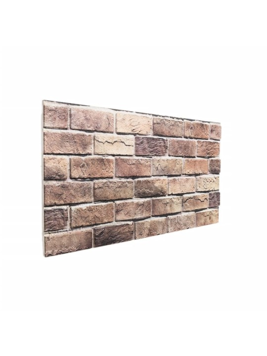 3D SEINAPANEELID 10 TK, PRUUN, 100 X 50 CM, EPS