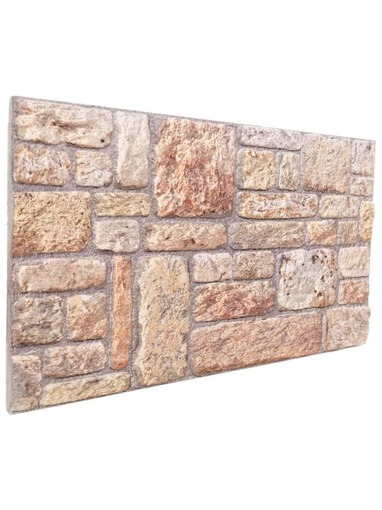 3D SEINAPANEELID 10 TK, PRUUN, 100 X 50 CM, EPS