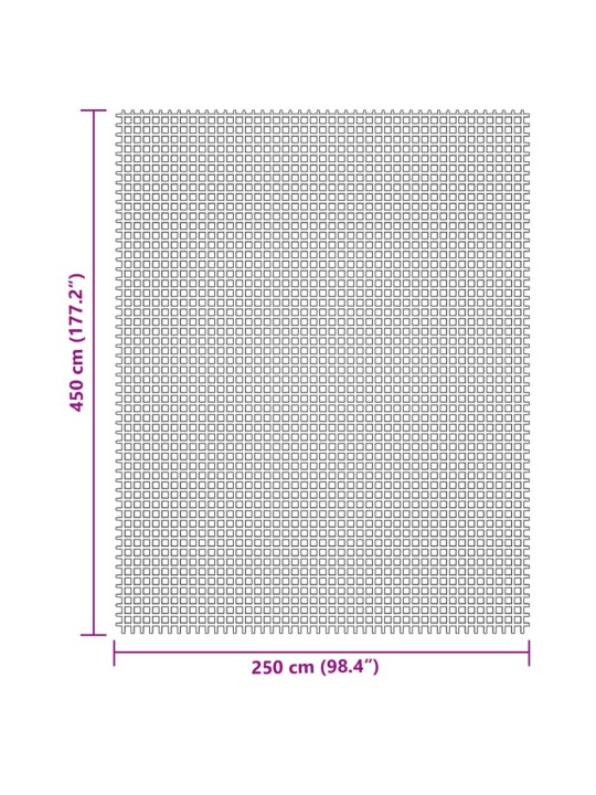 TELGIVAIP, 4,5 X 2,5 M, HELEHALL