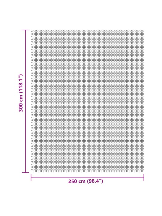 Matka põrandavaip, kreemjas, 3x2,5 m