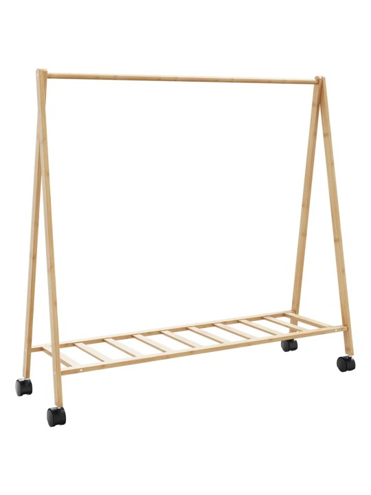RIIDENAGI RIIULITE JA RATASTEGA 106X34X106,5 CM BAMBUSEST