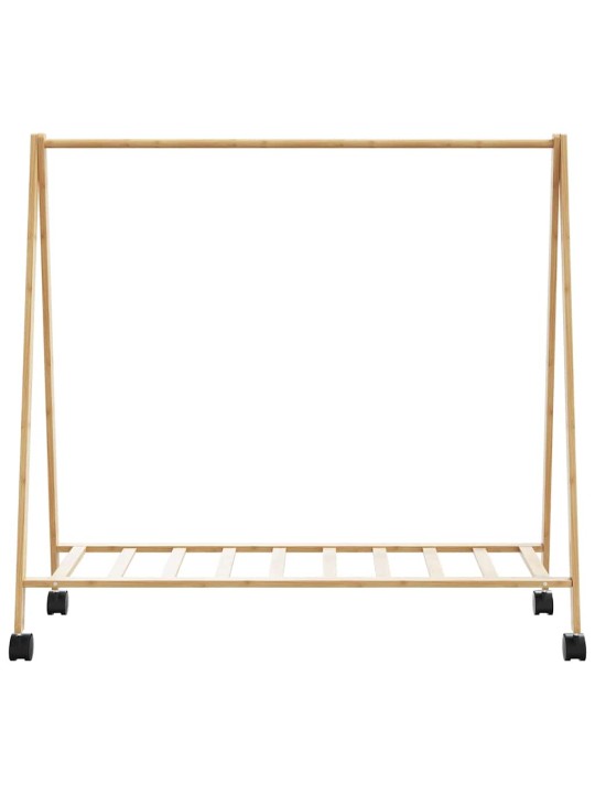 RIIDENAGI RIIULITE JA RATASTEGA 106X34X106,5 CM BAMBUSEST