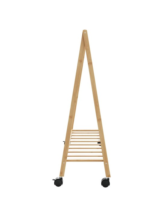 RIIDENAGI RIIULITE JA RATASTEGA 106X34X106,5 CM BAMBUSEST