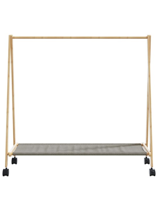 RIIDENAGI RIIULITE JA RATASTEGA 106X34X106,5 CM BAMBUSEST