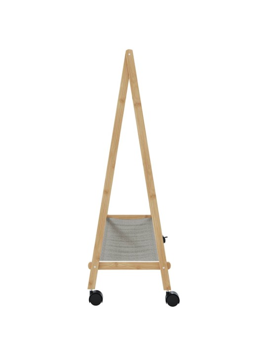 RIIDENAGI RIIULITE JA RATASTEGA 106X34X106,5 CM BAMBUSEST