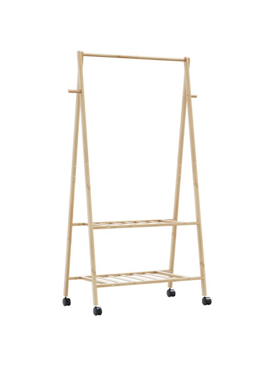 RIIDENAGI RIIULITE JA RATASTEGA 96X45,5X155,5 CM BAMBUSEST