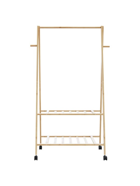 RIIDENAGI RIIULITE JA RATASTEGA 96X45,5X155,5 CM BAMBUSEST