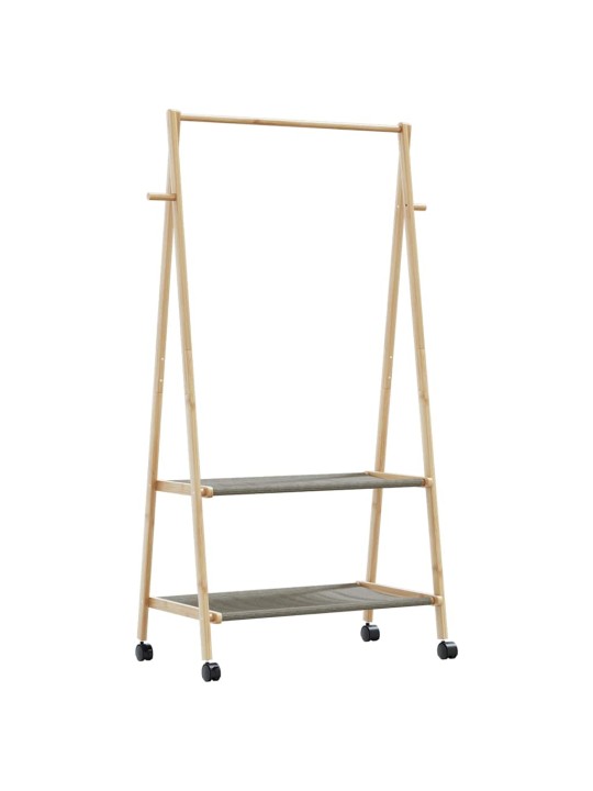RIIDENAGI RIIULITE JA RATASTEGA 96X45,5X155,5 CM BAMBUSEST