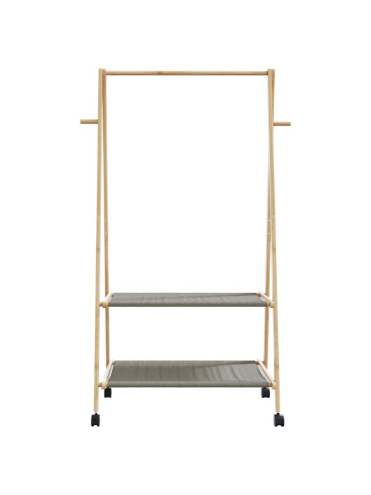 RIIDENAGI RIIULITE JA RATASTEGA 96X45,5X155,5 CM BAMBUSEST