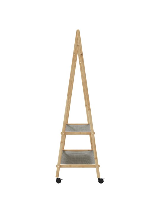 RIIDENAGI RIIULITE JA RATASTEGA 96X45,5X155,5 CM BAMBUSEST