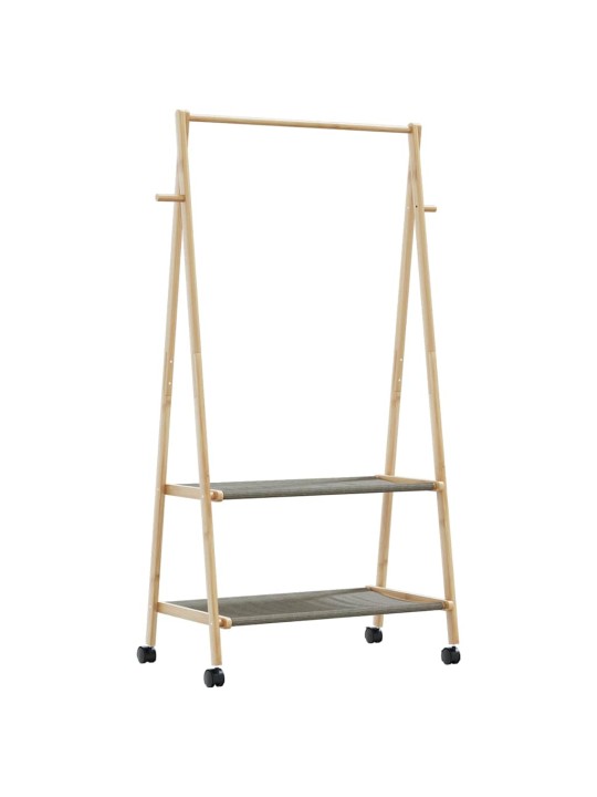RIIDENAGI RIIULITE JA RATASTEGA 96X45,5X155,5 CM BAMBUSEST