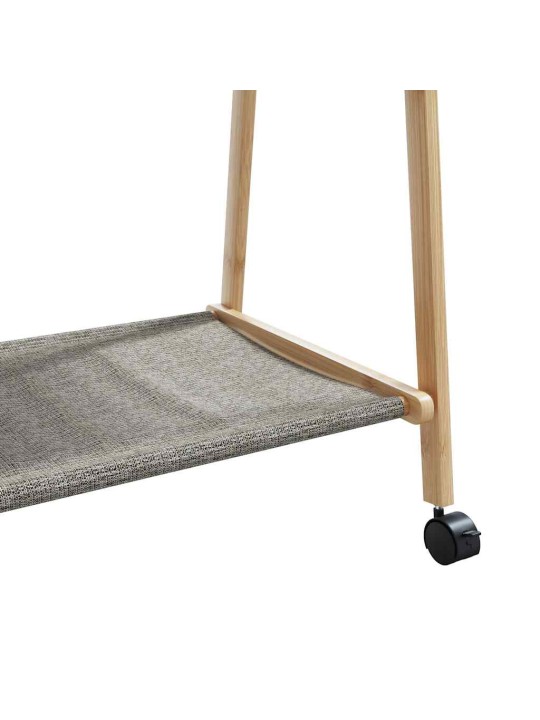 RIIDENAGI RIIULITE JA RATASTEGA 96X45,5X155,5 CM BAMBUSEST