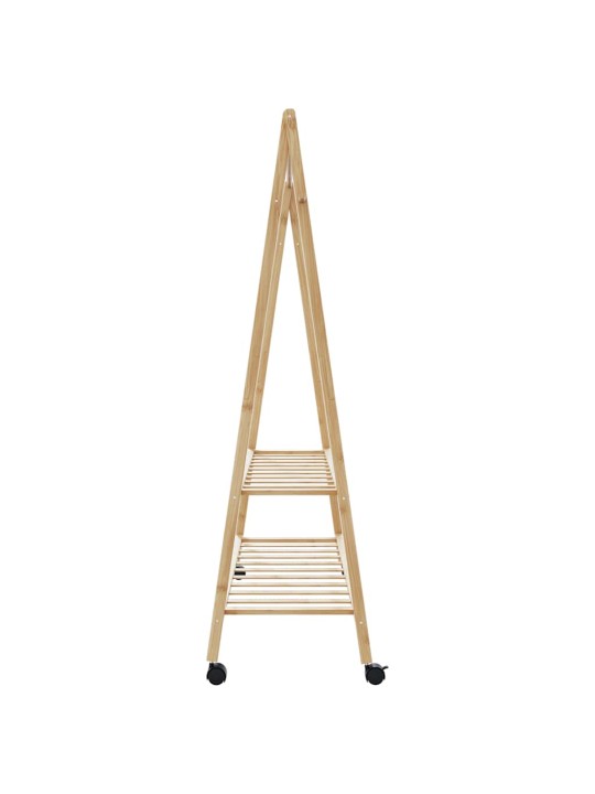 RIIDENAGI RIIULITE JA RATASTEGA 132X45,5X155,5 CM BAMBUSEST