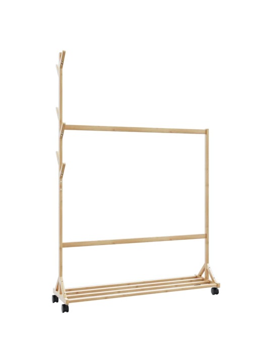 RIIDENAGI KONKSUDE JA RATASTEGA 100X35X157 CM BAMBUSEST