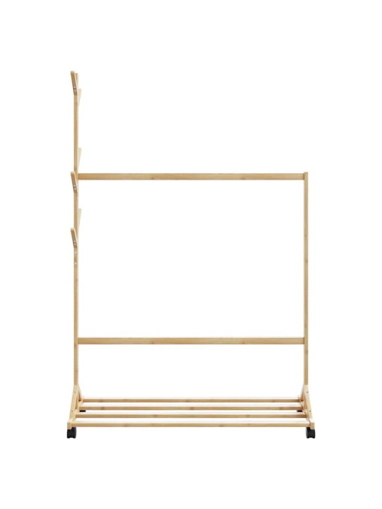 RIIDENAGI KONKSUDE JA RATASTEGA 100X35X157 CM BAMBUSEST