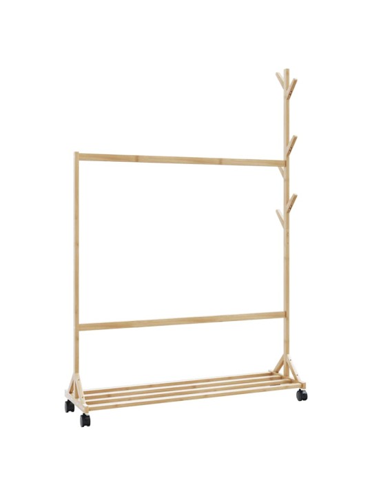RIIDENAGI KONKSUDE JA RATASTEGA 100X35X157 CM BAMBUSEST