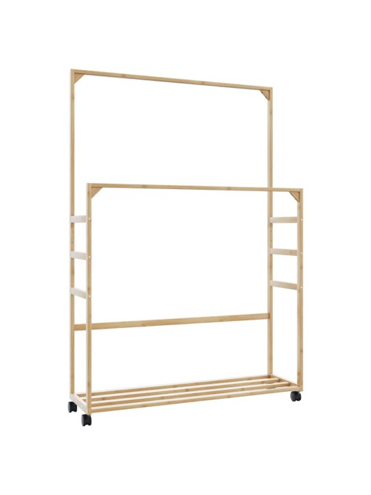 RIIDENAGI RIIULITE JA RATASTEGA 90X35X155 CM BAMBUSEST