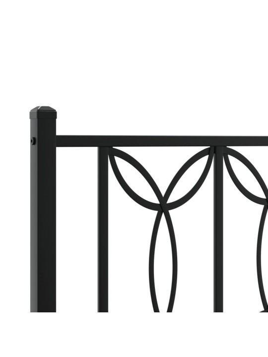 METALLIST VOODIRAAM PEATSIGA, MUST, 107 X 203 CM