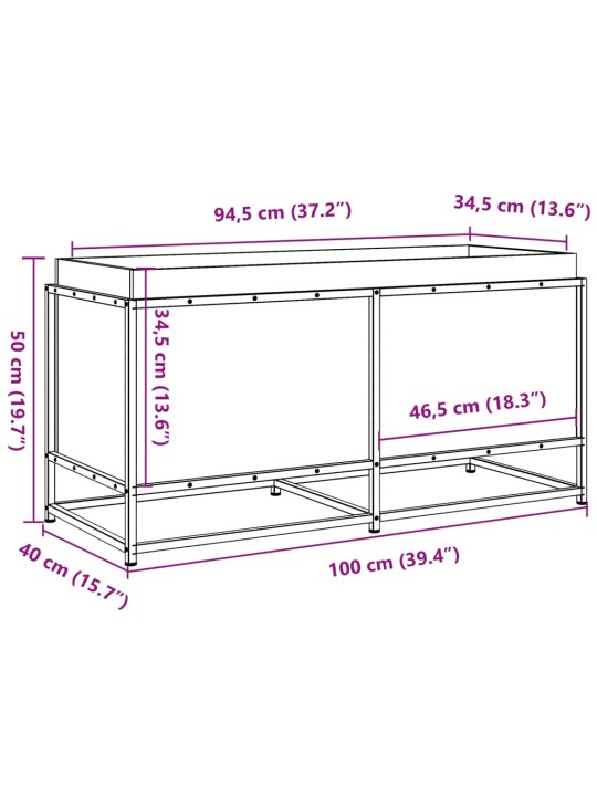 Aia taimekast, 100 x 40 x 50 cm, männipuit