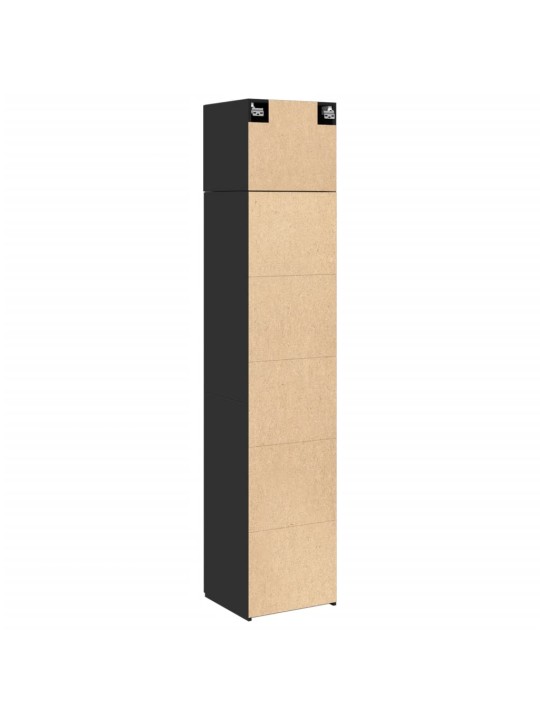 KITSAS HOIUKAPP, MUST, 45 X 42,5 X 225 CM, TEHISPUIT