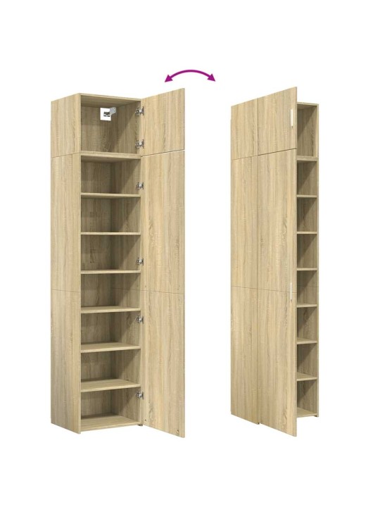 Kitsas hoiukapp, sonoma tamm, 50 x 42,5 x 225 cm, tehispuit