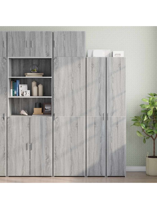Kitsas hoiukapp, hall sonoma tamm, 50 x 42,5 x 225 cm tehispuit