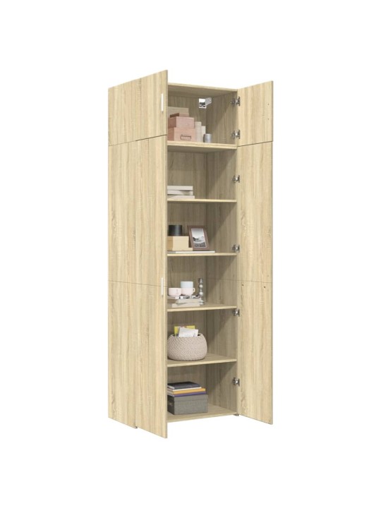 Hoiukapp, sonoma tamm, 80 x 42,5 x 225 cm, tehispuit