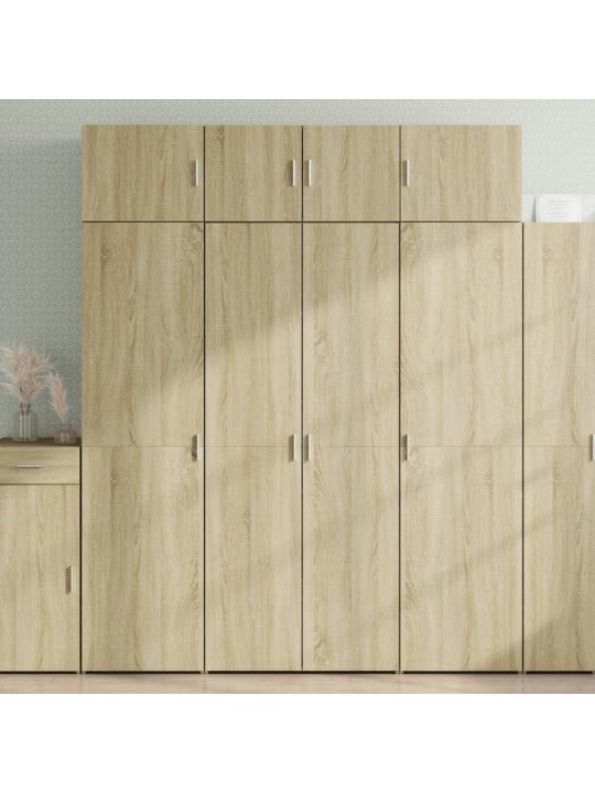 Hoiukapp, sonoma tamm, 80 x 42,5 x 225 cm, tehispuit
