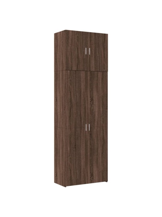 KÕRGE KAPP, PRUUN TAMM, 80X42,5X249 CM, TEHISPUIT