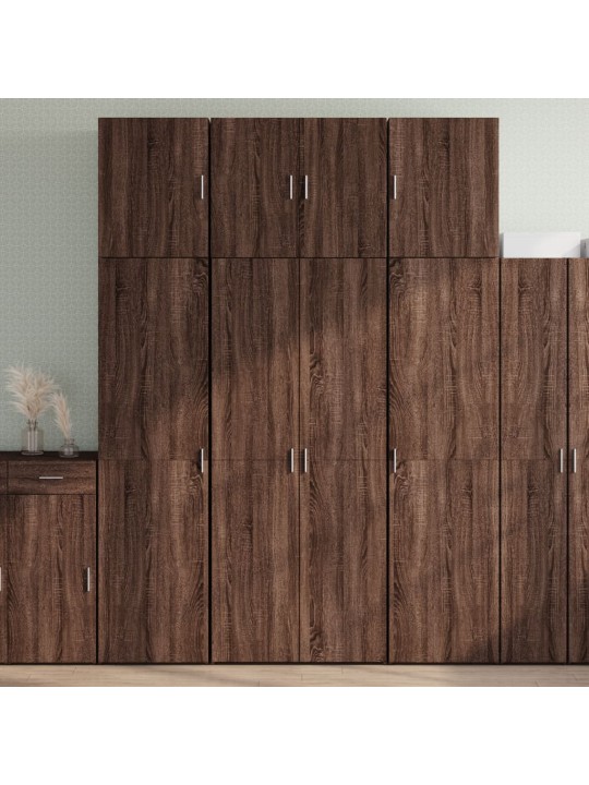 KÕRGE KAPP, PRUUN TAMM, 80X42,5X249 CM, TEHISPUIT