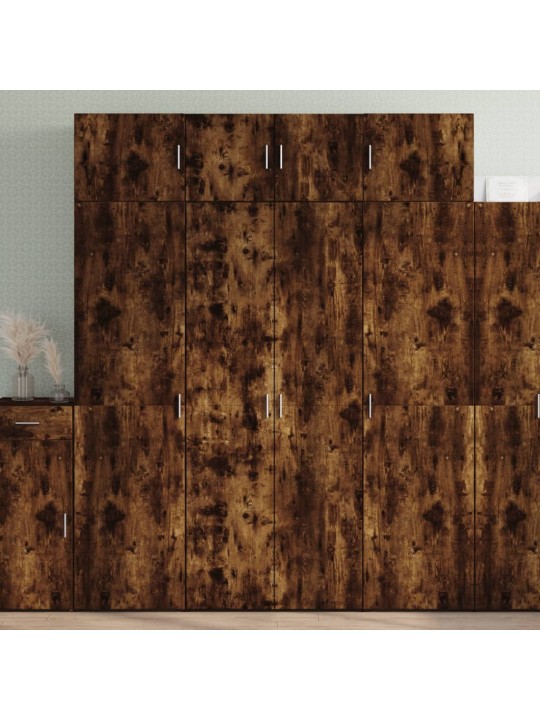 KÕRGE KAPP, SUITSUTATUD TAMM, 80X42,5X185 CM TEHISPUIT