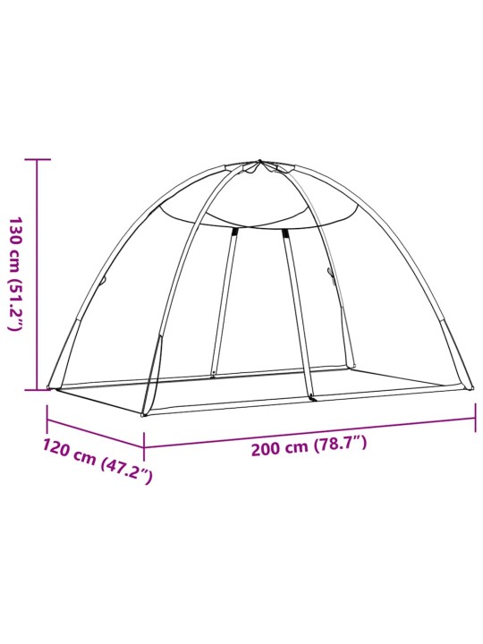 Sääsevõrk mongolia ustega 220 võrk valge 200x120x130 cm