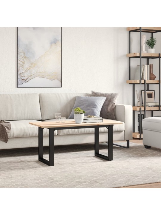 KOHVILAUD, O-RAAM, 100 X 50 X 45 CM, MÄNNIPUIT JA TERAS