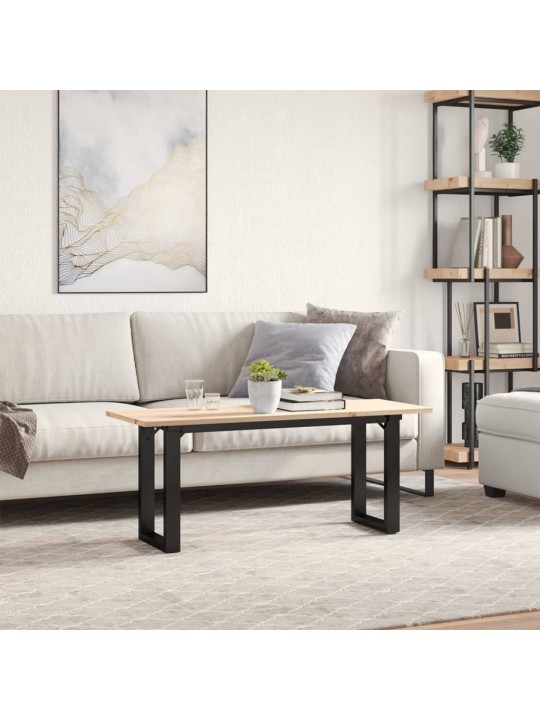KOHVILAUD, O-RAAM, 110 X 40 X 45 CM, MÄNNIPUIT JA TERAS